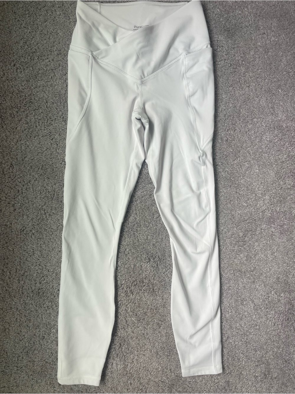 Fabletics White High-Rise Performance Leggings
